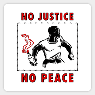 No Justice No Peace Sticker